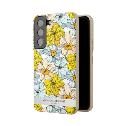 Floral Collection Biodegradable Phone Case - Eco-Friendly Style for Nature Lovers with Personalization by Margo Makaroff