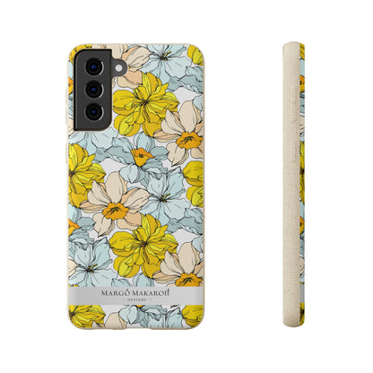 Floral Collection Biodegradable Phone Case - Eco-Friendly Style for Nature Lovers with Personalization by Margo Makaroff