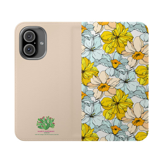 Floral with Pastel Beige Case for iPhone & Android – Margo Makroff - Personalization Available