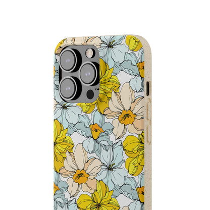 Floral Collection Biodegradable Phone Case - Eco-Friendly Style for Nature Lovers with Personalization by Margo Makaroff