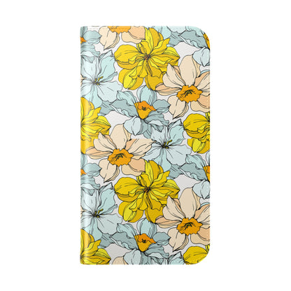 Floral with Pastel Yellow Wallet Case for iPhone & Android –  Margo Makroff - Personalization Available