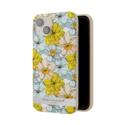 Floral Collection Biodegradable Phone Case - Eco-Friendly Style for Nature Lovers with Personalization by Margo Makaroff