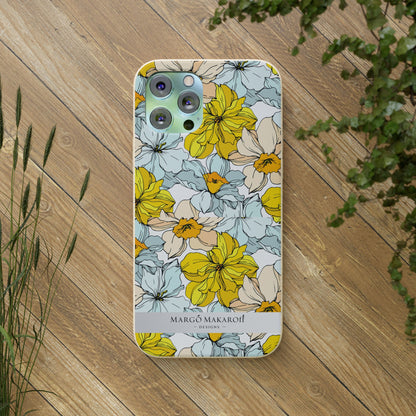 Floral Collection Biodegradable Phone Case - Eco-Friendly Style for Nature Lovers with Personalization by Margo Makaroff