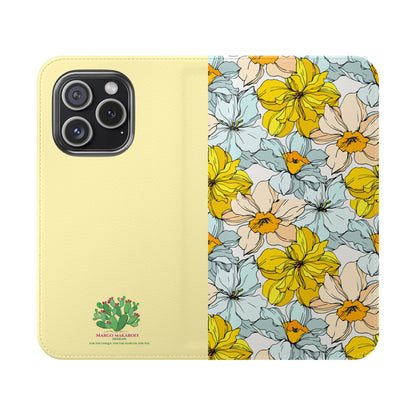Floral with Pastel Yellow Wallet Case for iPhone & Android –  Margo Makroff - Personalization Available