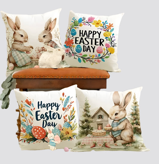Easter Cute Bunny Home Decor Pillowcase
