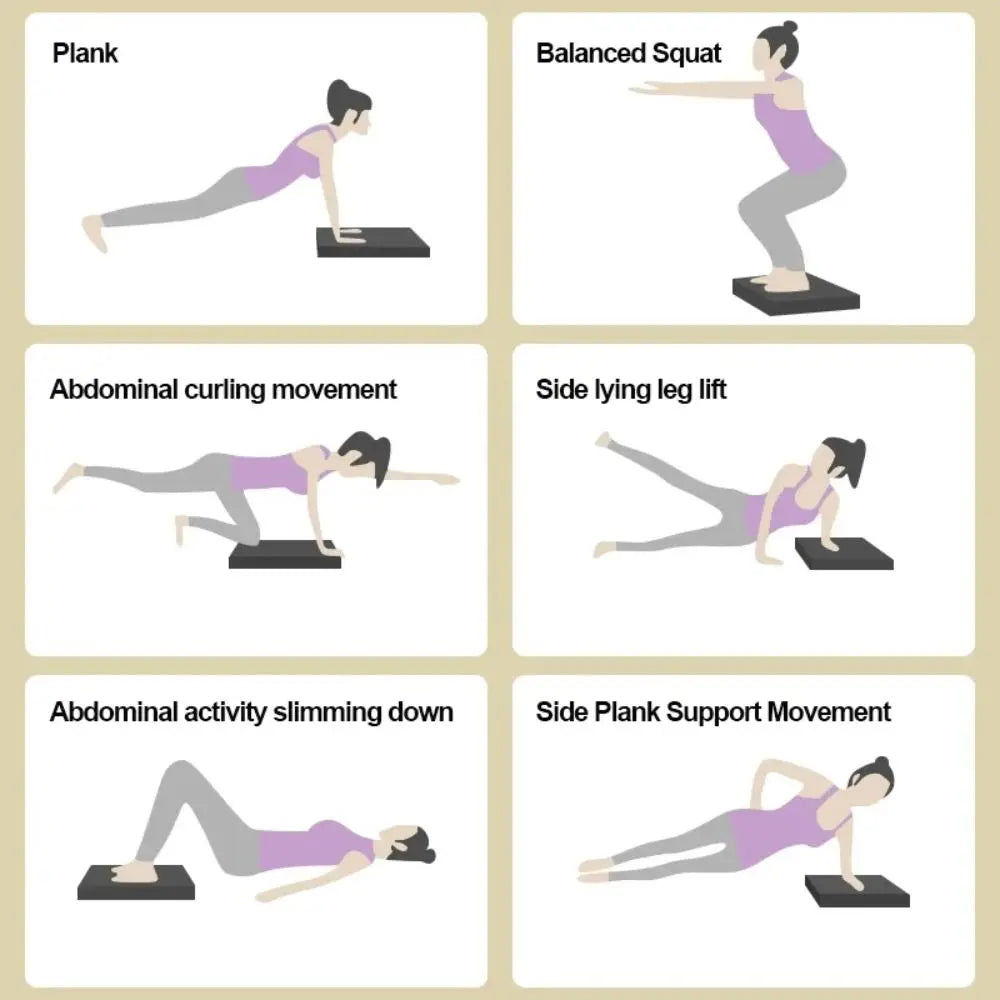 Yoga/Pilates Balance Cushion Pad Non-Slip Foam Mat